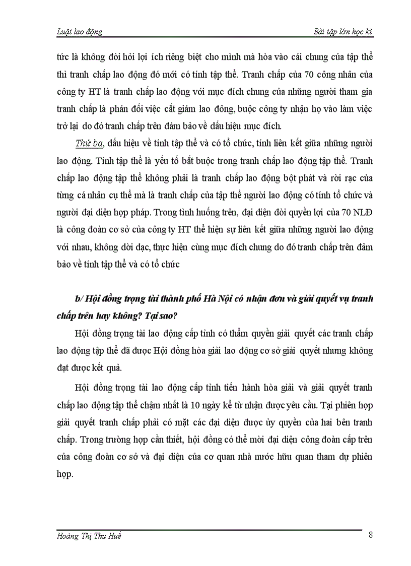 image for page 1Phân tích và bình luận về các chủ thể có quyền lãnh đạo đình công theo quy định của luật sửa đổi bổ dung một số điều của Bộ luật lao đông 2006 2 Cho tình huống