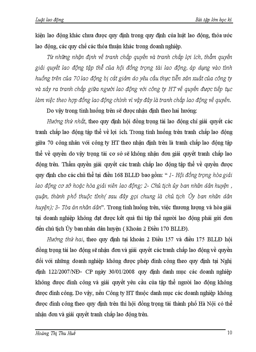 image for page 1Phân tích và bình luận về các chủ thể có quyền lãnh đạo đình công theo quy định của luật sửa đổi bổ dung một số điều của Bộ luật lao đông 2006 2 Cho tình huống