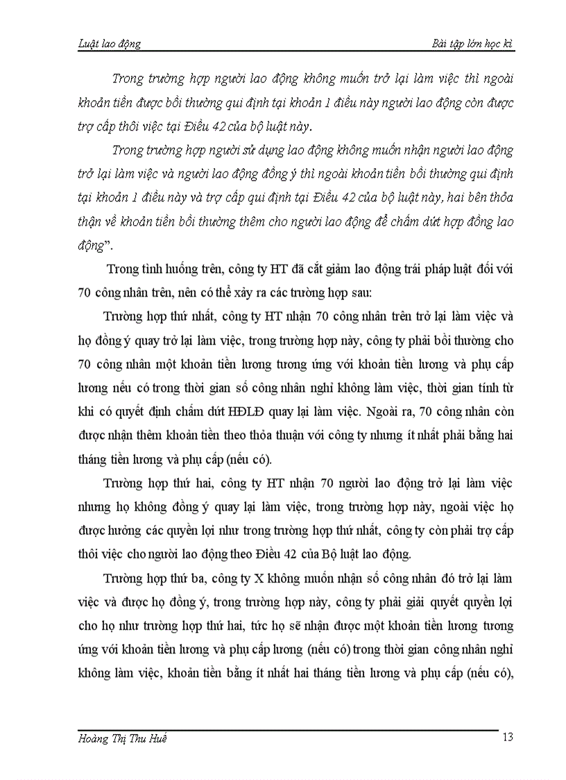 image for page 1Phân tích và bình luận về các chủ thể có quyền lãnh đạo đình công theo quy định của luật sửa đổi bổ dung một số điều của Bộ luật lao đông 2006 2 Cho tình huống