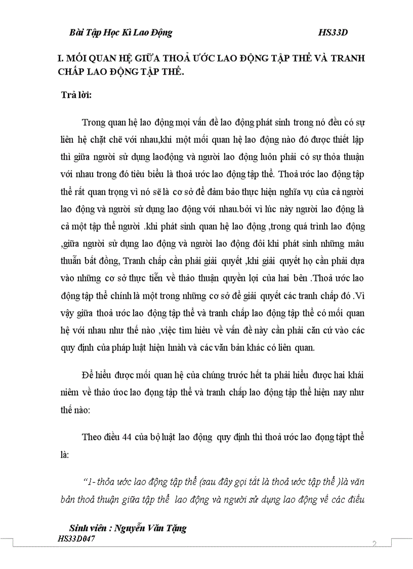 image for page IMối quan hệ giữa thoả ước lao động tập thể và tranh chấp lao động tập thể 2