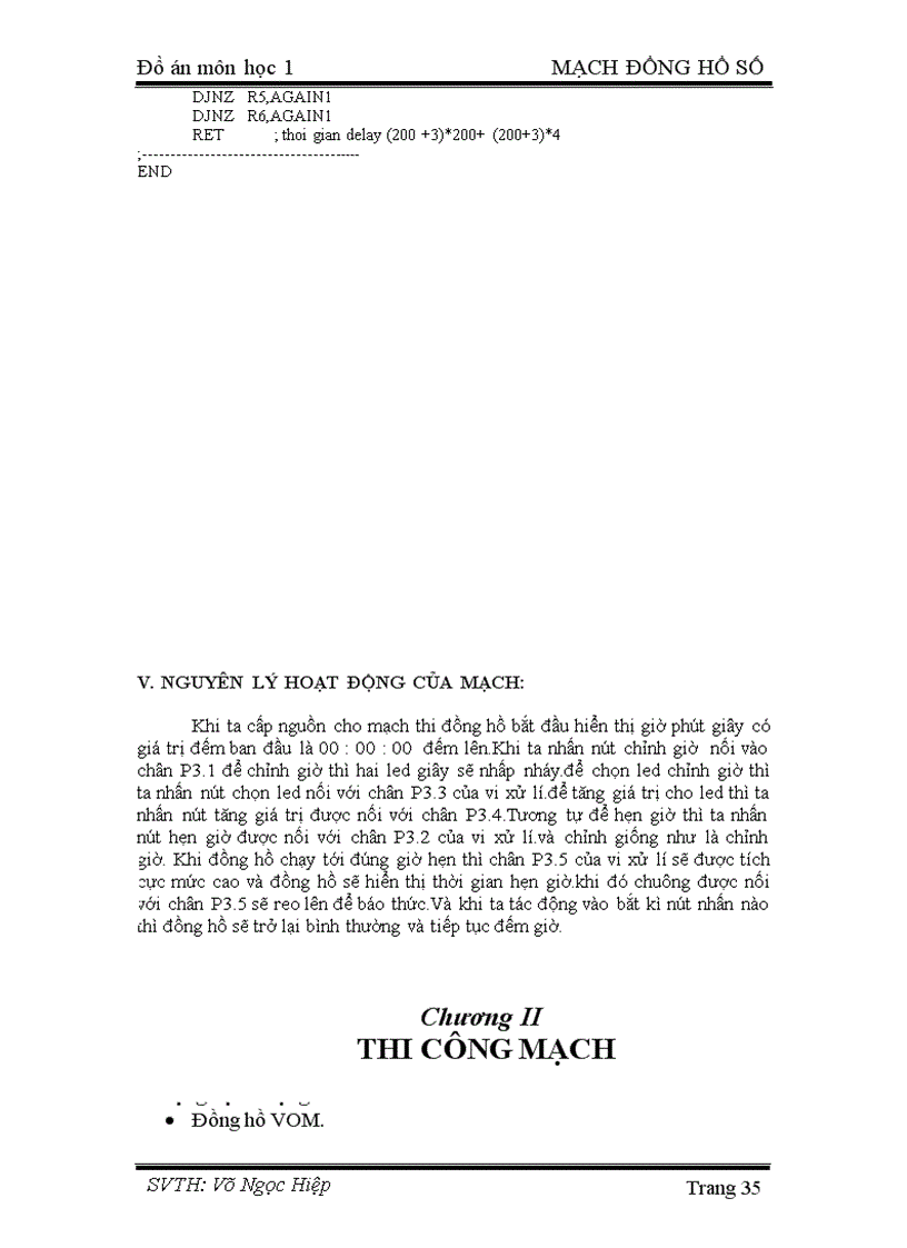 image for page Thiết kế mạch đồng hồ số