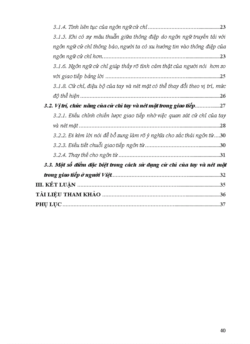 image for page Giá trị thông báo của cử chỉ tay và nét mặt trong hệ thống giao tiếp phi lời ở người việt