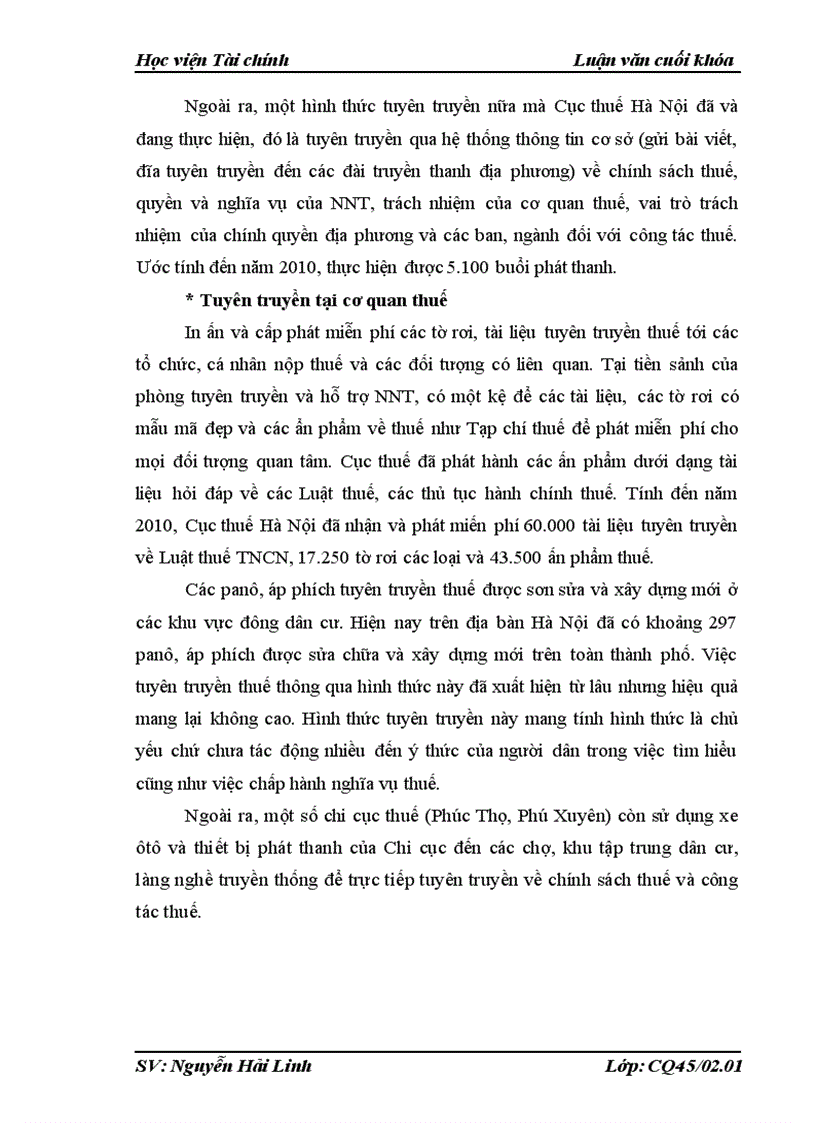 image for page Một số giải pháp góp phần nâng cao hiệu quả công tác tuyên truyền hỗ trợ người nộp thuế trong điều kiện tự khai tự nộp thuế trên địa bàn cục thuế Hà Nội
