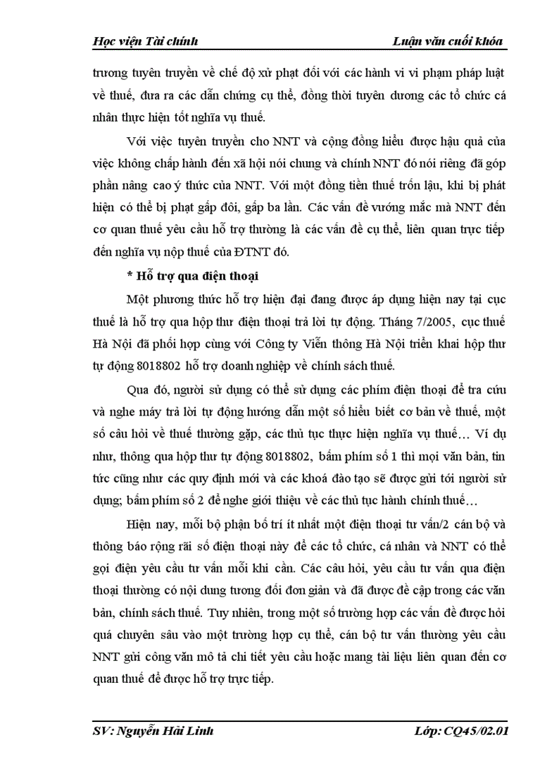 image for page Một số giải pháp góp phần nâng cao hiệu quả công tác tuyên truyền hỗ trợ người nộp thuế trong điều kiện tự khai tự nộp thuế trên địa bàn cục thuế Hà Nội