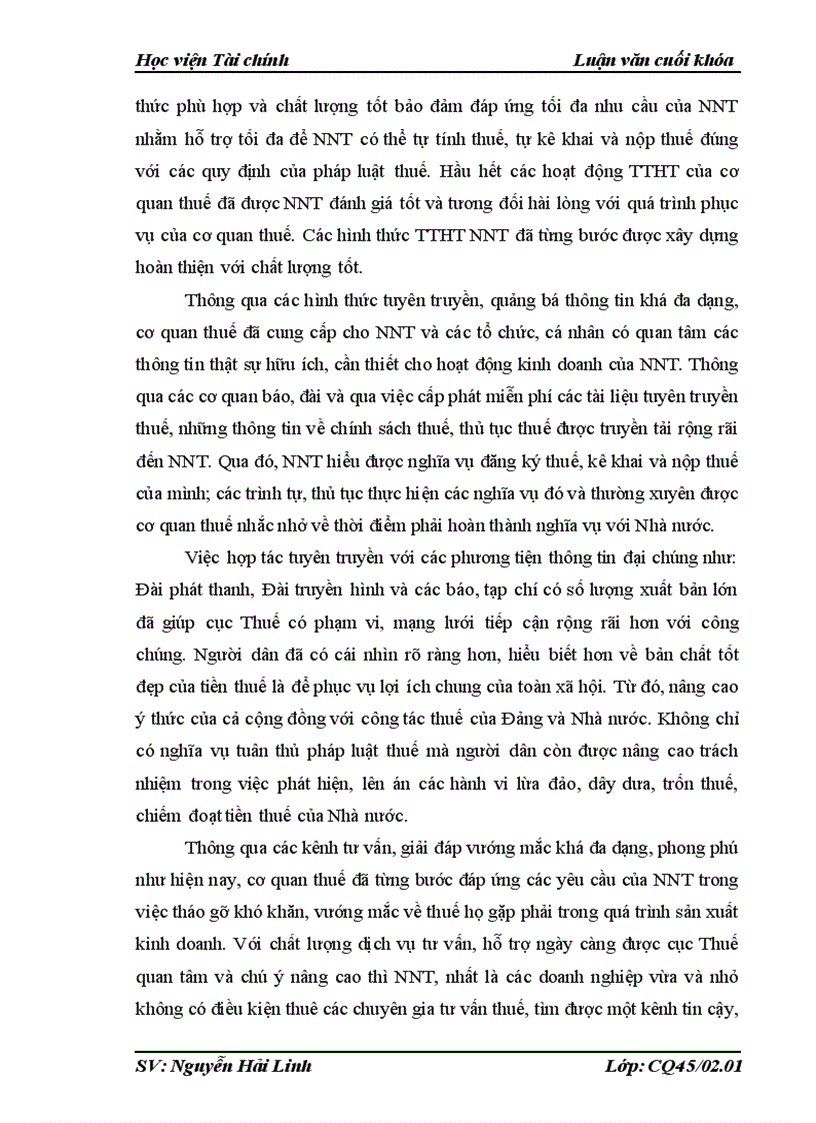 image for page Một số giải pháp góp phần nâng cao hiệu quả công tác tuyên truyền hỗ trợ người nộp thuế trong điều kiện tự khai tự nộp thuế trên địa bàn cục thuế Hà Nội