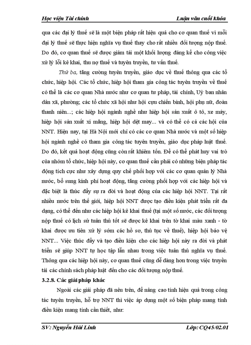 image for page Một số giải pháp góp phần nâng cao hiệu quả công tác tuyên truyền hỗ trợ người nộp thuế trong điều kiện tự khai tự nộp thuế trên địa bàn cục thuế Hà Nội