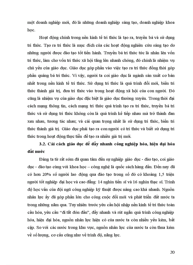 image for page Vận dụng quan điểm triết học Mác về bản chất của con người để phân tích tầm quan trọng của nhân tố con người trong nền kinh tế tri thức