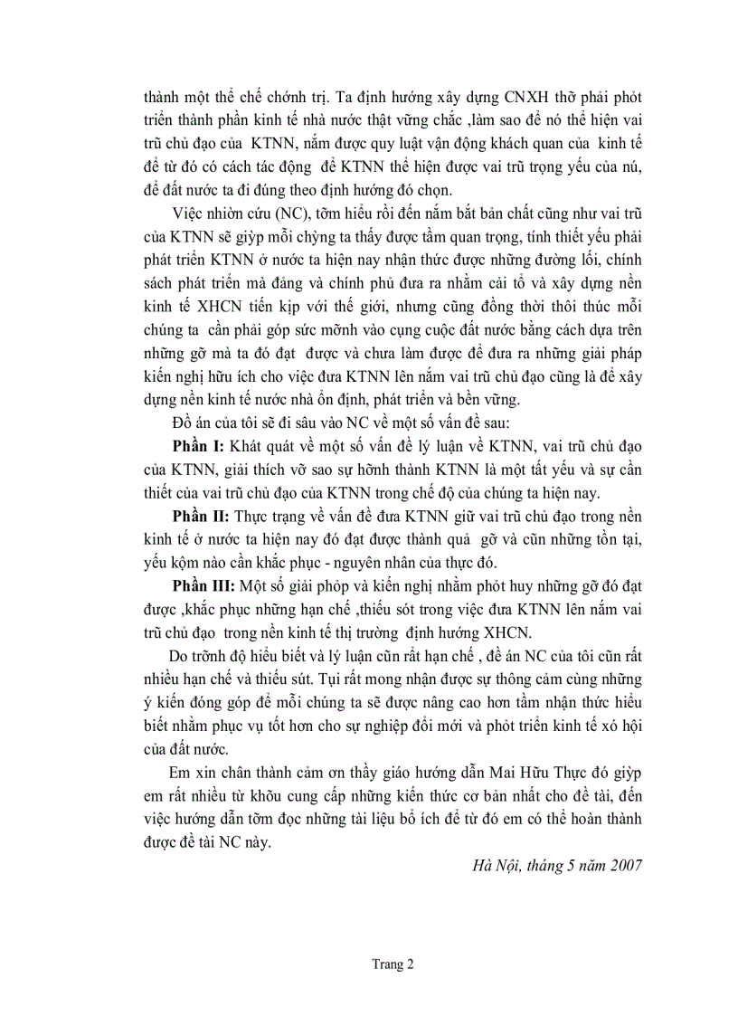 image for page Tầm quan trọng của kinh tế nhà nước