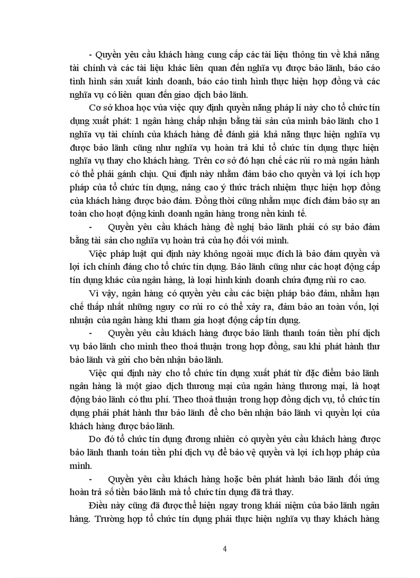 image for page Bài tập kỳ ngân hàng Phân tích nội dung cơ bản của mỗi quyền nghĩa vụ của từng chủ thể và ý nghĩa của việc quy định quyền nghĩa vụ bảo lãnh ngân hàng