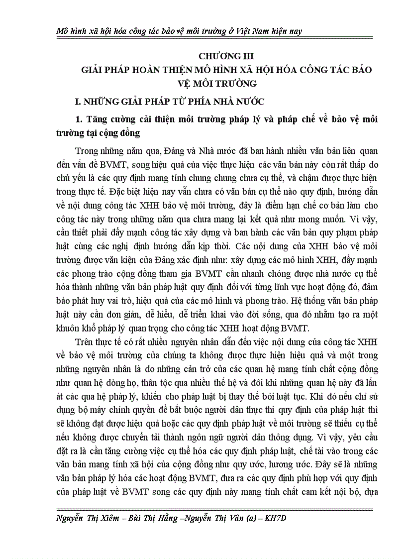 image for page Mô hình xã hội hóa công tác bảo vệ môi trường ở Việt Nam hiện nay