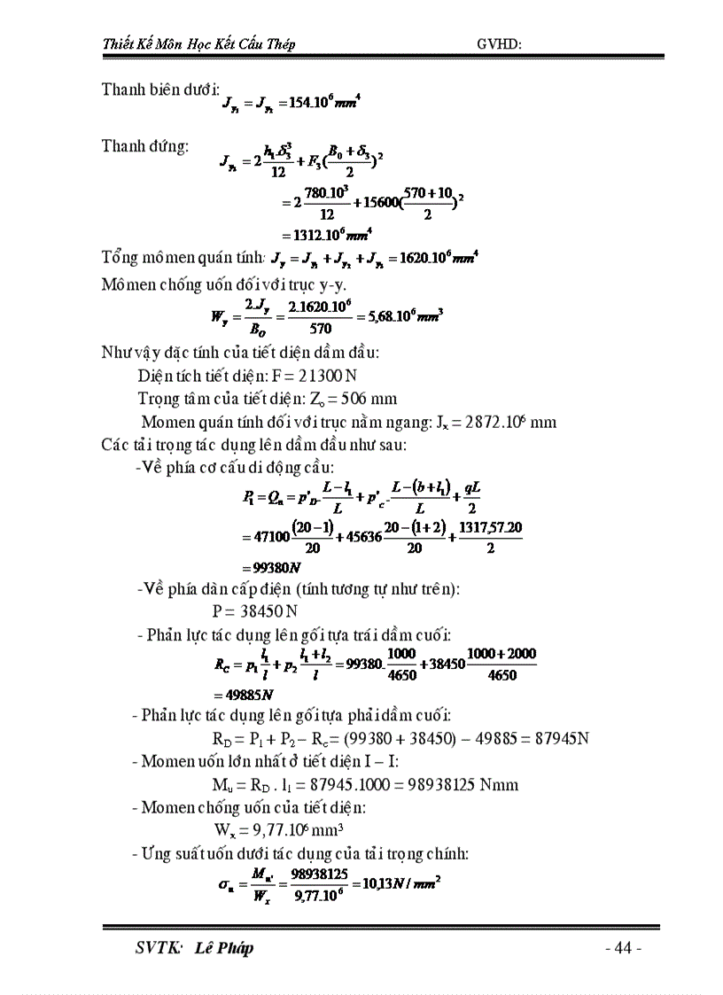 image for page Đồ án kết cấu thép cầu trục 4 dàn