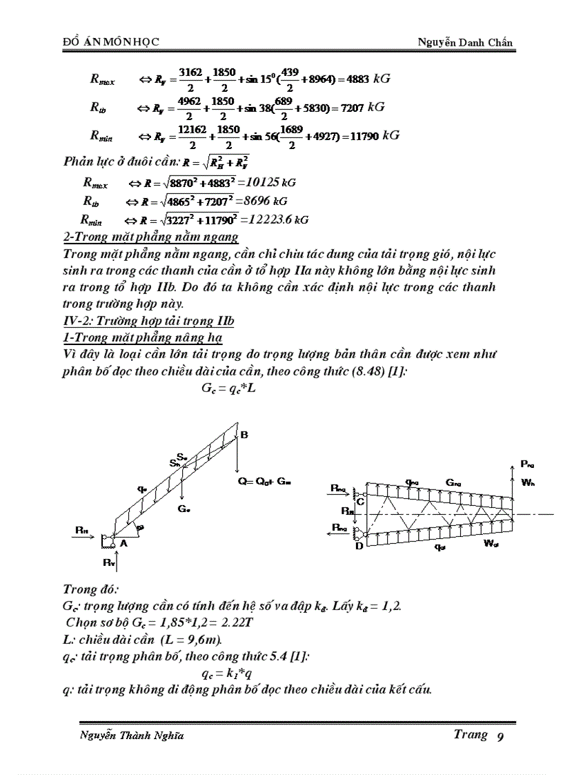image for page Đồ án kết cấu kim loại máy trục Cần trục ô tô Q 10T cad word full
