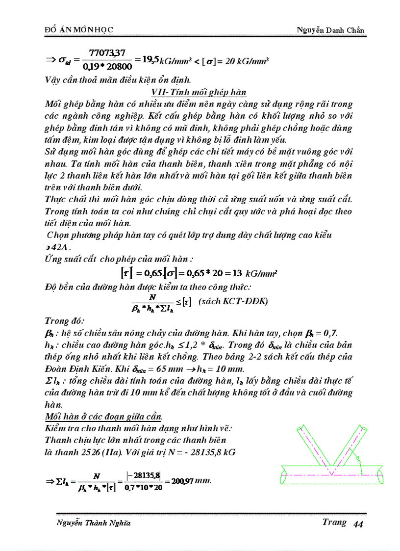 image for page Đồ án kết cấu kim loại máy trục Cần trục ô tô Q 10T cad word full