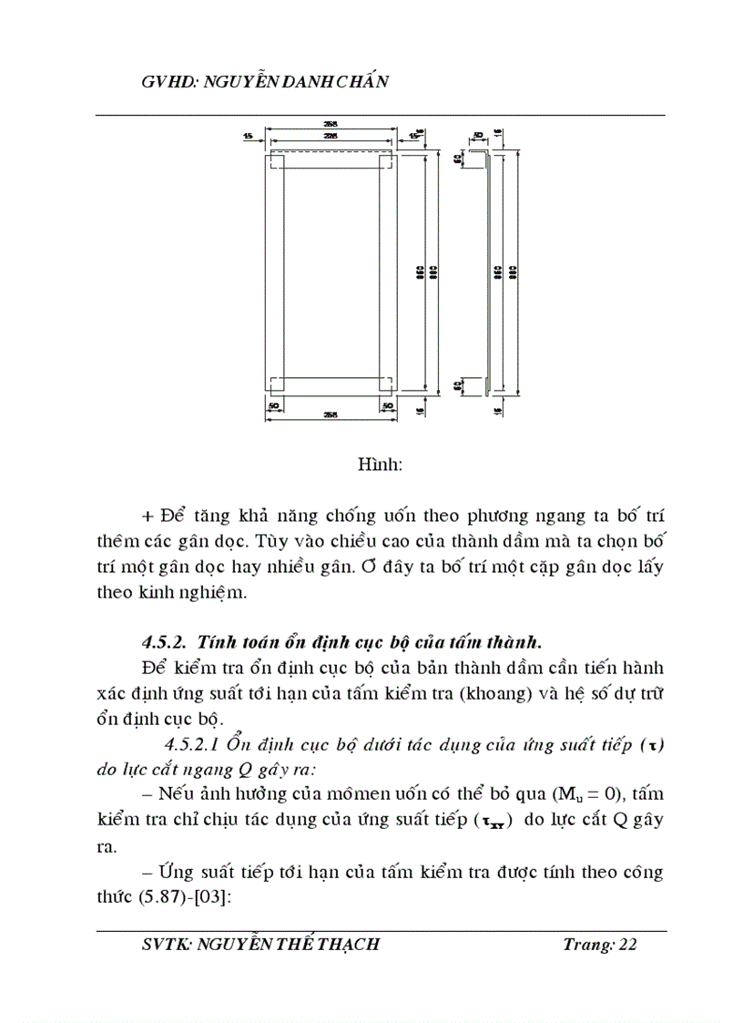image for page Tính toán kết cấu thép cầu trục 2 dầm Q 20T