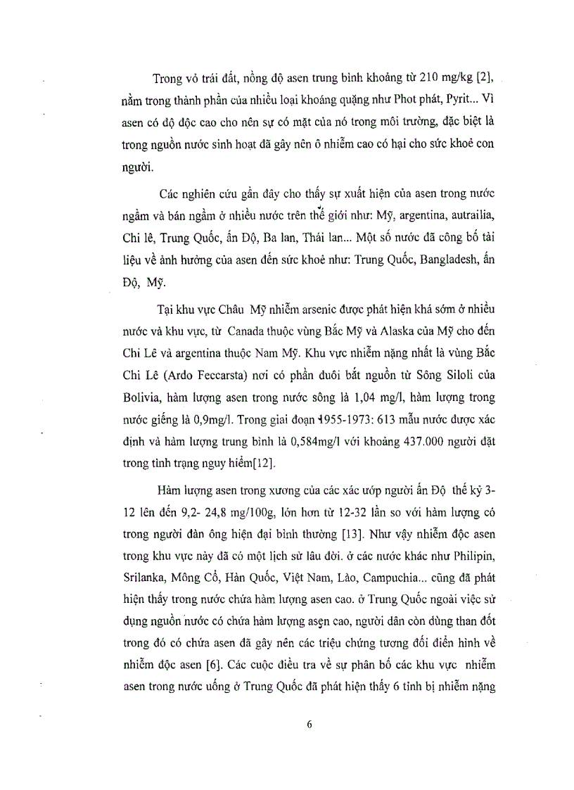 image for page Nghiên cứu phát hiện Asen nitrit trong nước giếng khoan Thăm dò khả năng xử lý Asen trong phòng thí nghiệm