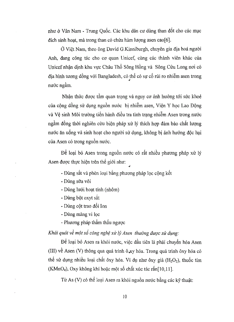 image for page Nghiên cứu phát hiện Asen nitrit trong nước giếng khoan Thăm dò khả năng xử lý Asen trong phòng thí nghiệm