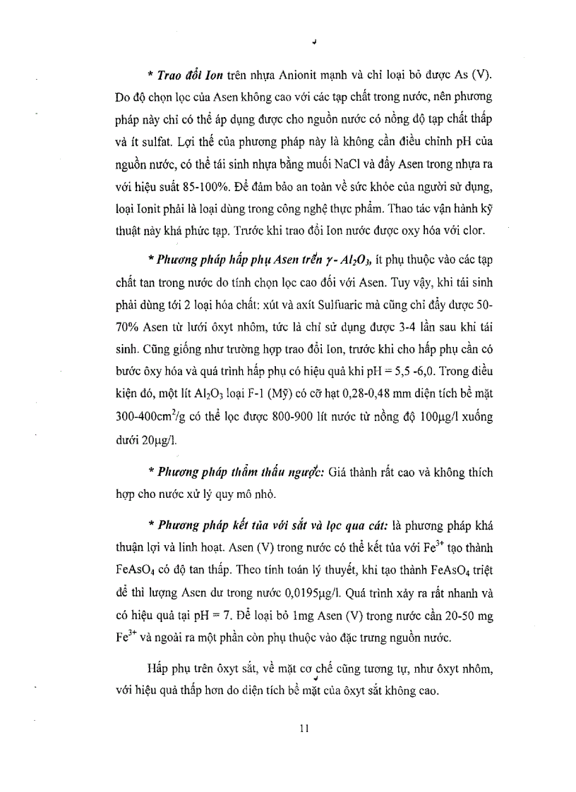 image for page Nghiên cứu phát hiện Asen nitrit trong nước giếng khoan Thăm dò khả năng xử lý Asen trong phòng thí nghiệm
