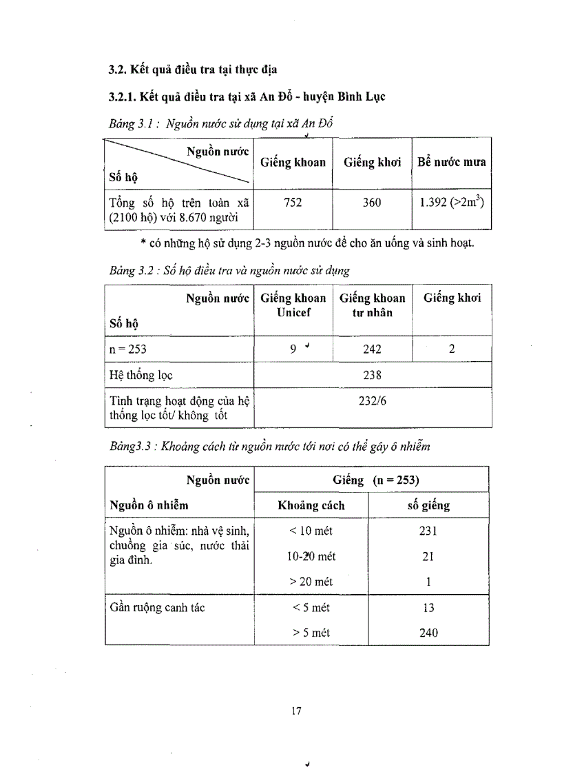 image for page Nghiên cứu phát hiện Asen nitrit trong nước giếng khoan Thăm dò khả năng xử lý Asen trong phòng thí nghiệm