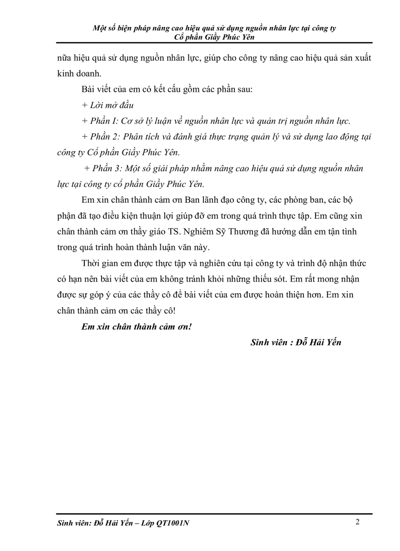 image for page Một số biện pháp nâng cao hiệu quả sử dụng nguồn nhân lực tại công ty Cổ phần Giầy Phúc Yên