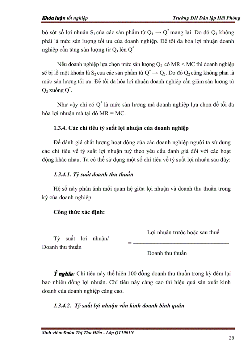 image for page Phân tích mối quan hệ giữa chi phí và doanh thu từ đó đưa ra một số biện pháp làm tối đa hóa lợi nhuận cho CN công ty TNHH Giao nhận vận tải Quang Hưng