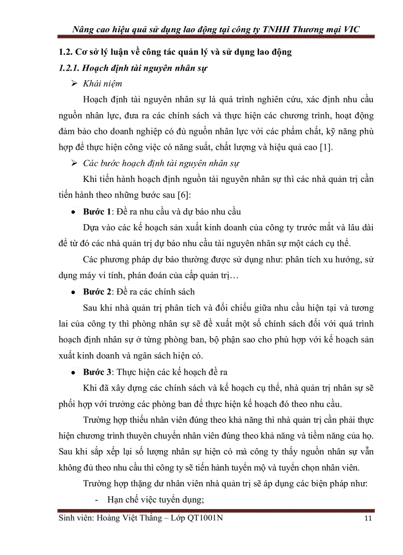 image for page Nâng cao hiệu quả sử dụng lao động tại công ty TNHH Thương mại VIC