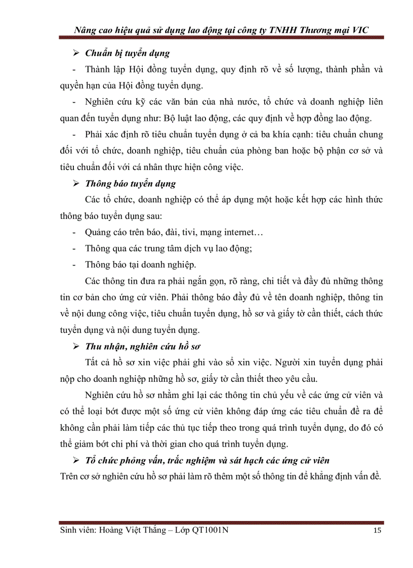 image for page Nâng cao hiệu quả sử dụng lao động tại công ty TNHH Thương mại VIC