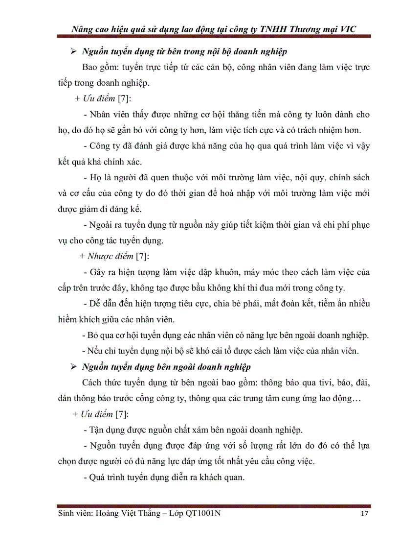 image for page Nâng cao hiệu quả sử dụng lao động tại công ty TNHH Thương mại VIC