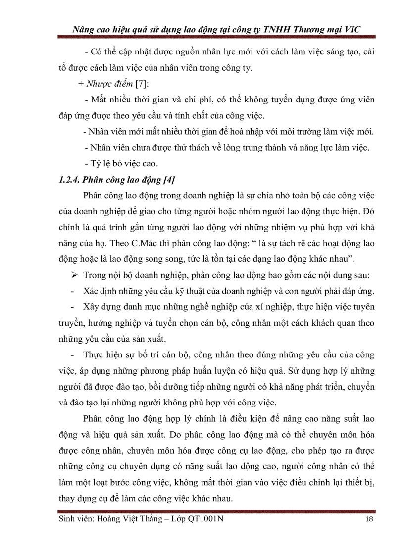 image for page Nâng cao hiệu quả sử dụng lao động tại công ty TNHH Thương mại VIC