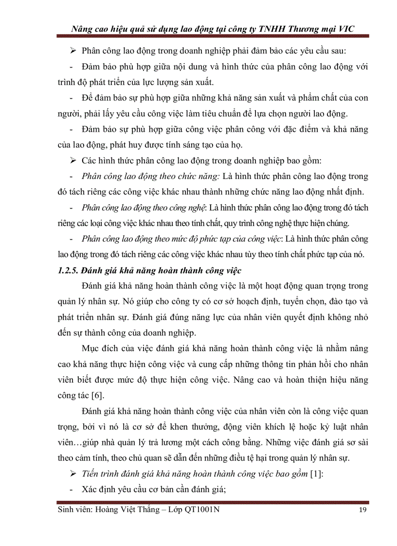 image for page Nâng cao hiệu quả sử dụng lao động tại công ty TNHH Thương mại VIC