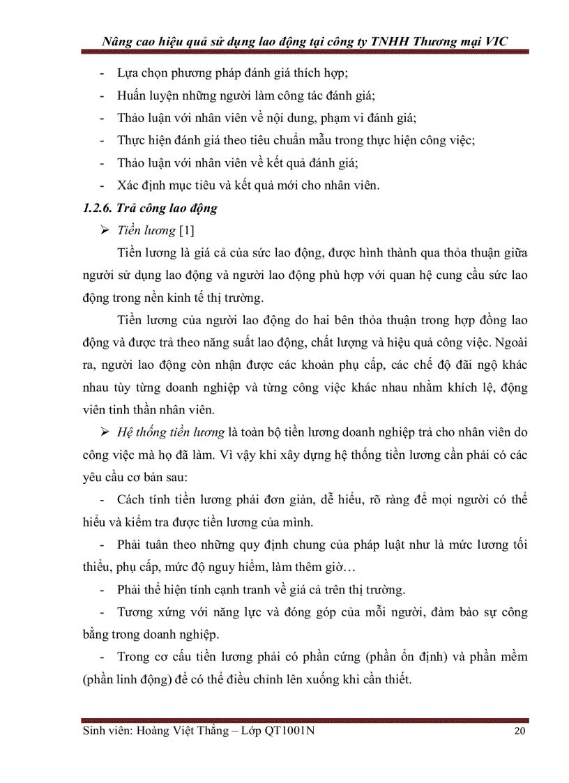 image for page Nâng cao hiệu quả sử dụng lao động tại công ty TNHH Thương mại VIC