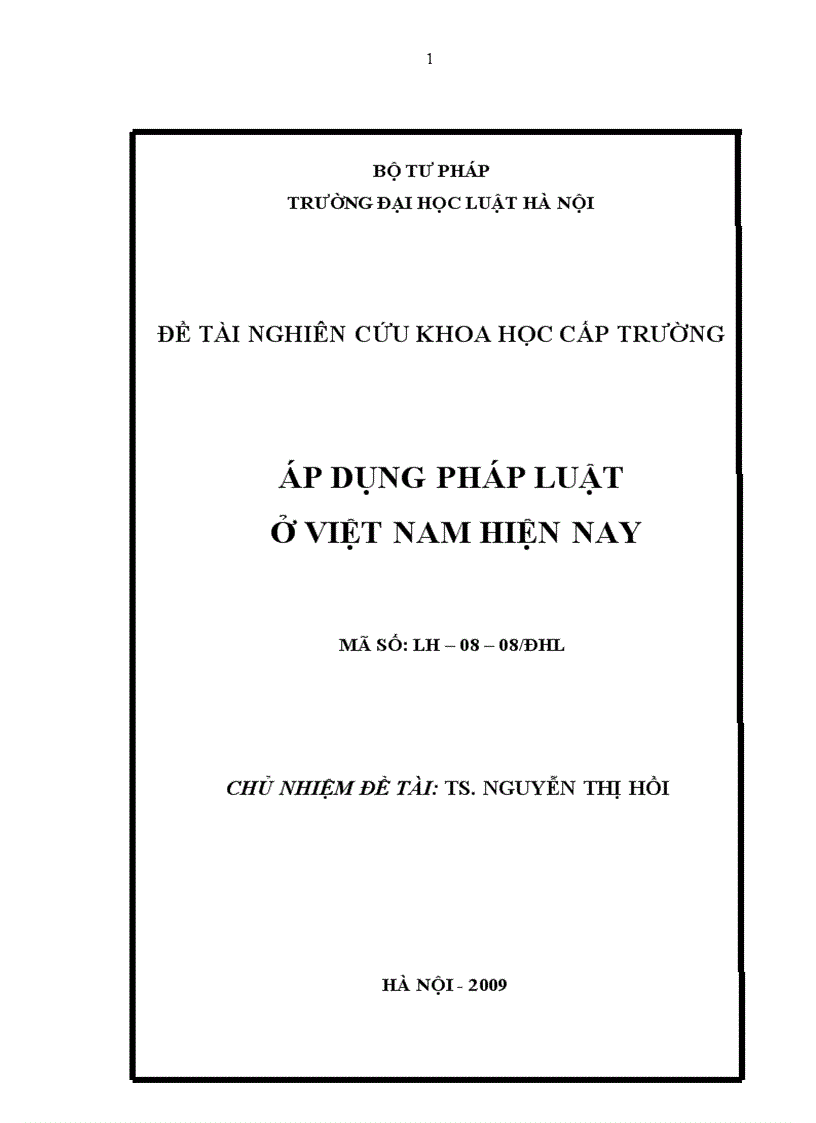 image for page Áp dụng pháp luật ở Việt Nam hiện nay