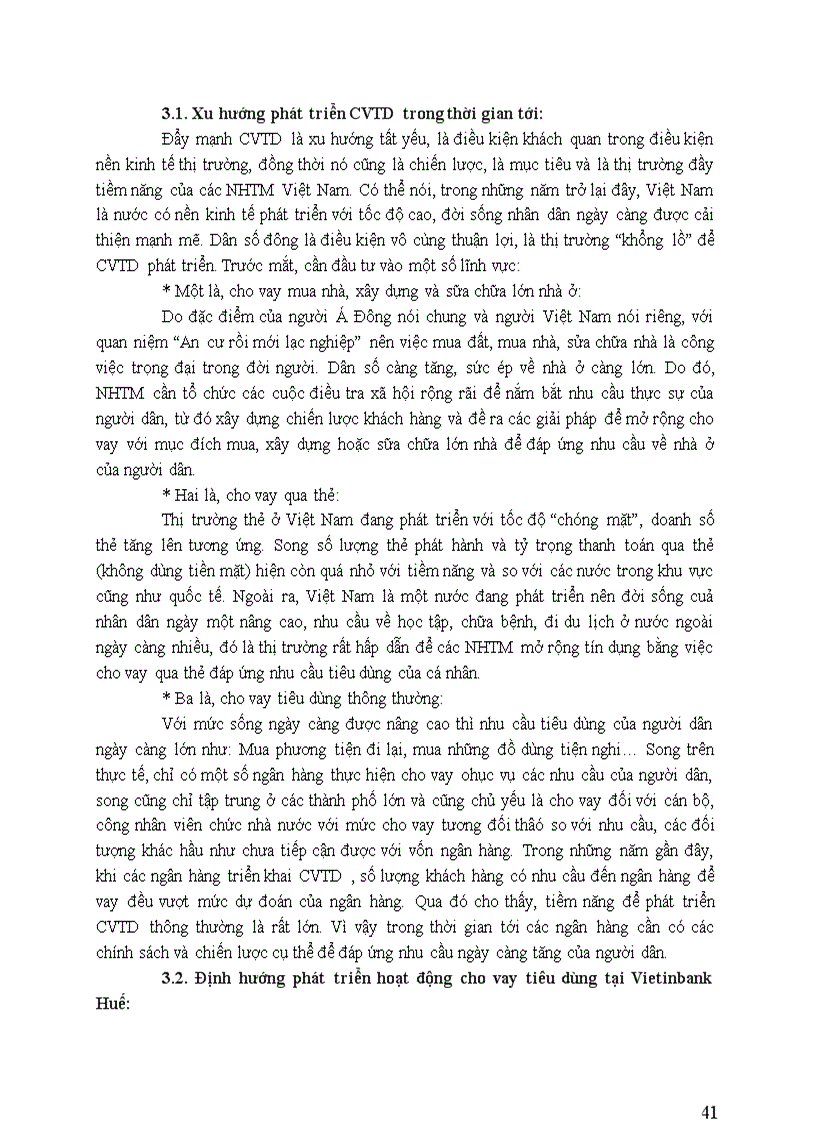 image for page Phát triển cho vay tiêu dùng tại Ngân hàng thương mại cổ phần Công Thương Việt Nam Vietinbank Chi nhánh Huế