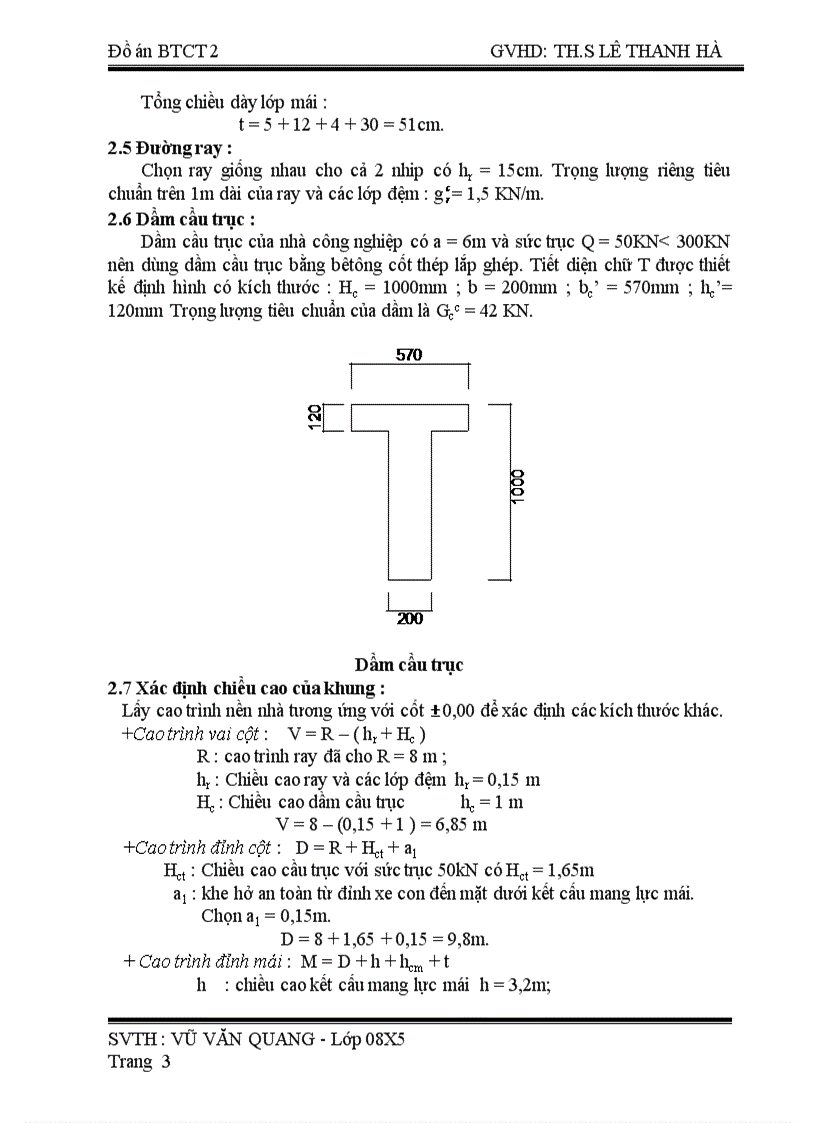 image for page Đồ án bê tông cốt thép ii thiết kế khung ngang nhà công nghiệp 1 tầng