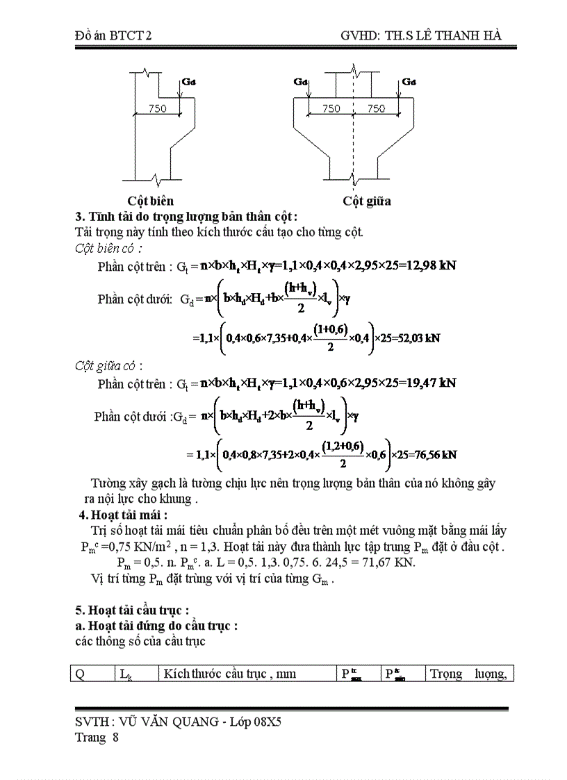 image for page Đồ án bê tông cốt thép ii thiết kế khung ngang nhà công nghiệp 1 tầng