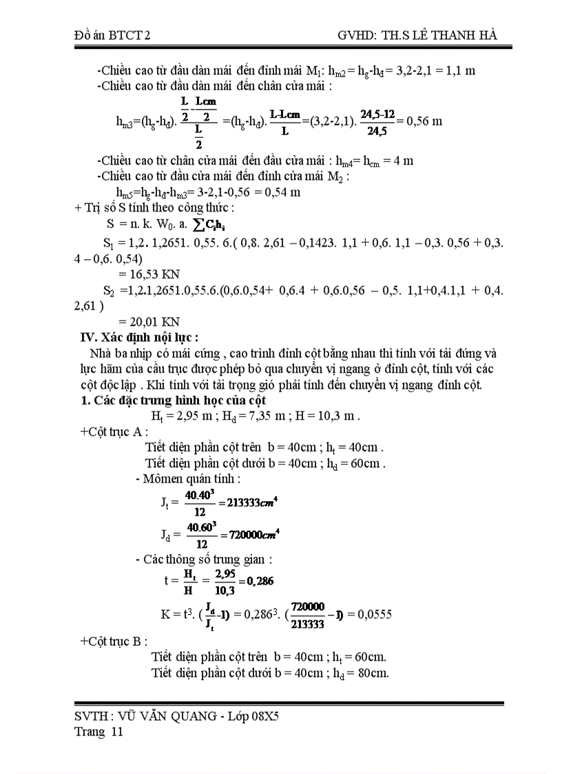 image for page Đồ án bê tông cốt thép ii thiết kế khung ngang nhà công nghiệp 1 tầng