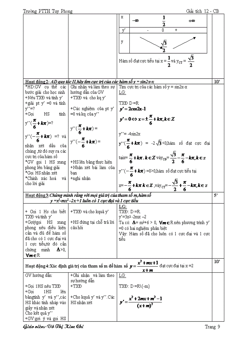 image for page Giáo án Toán 12 2012 hay