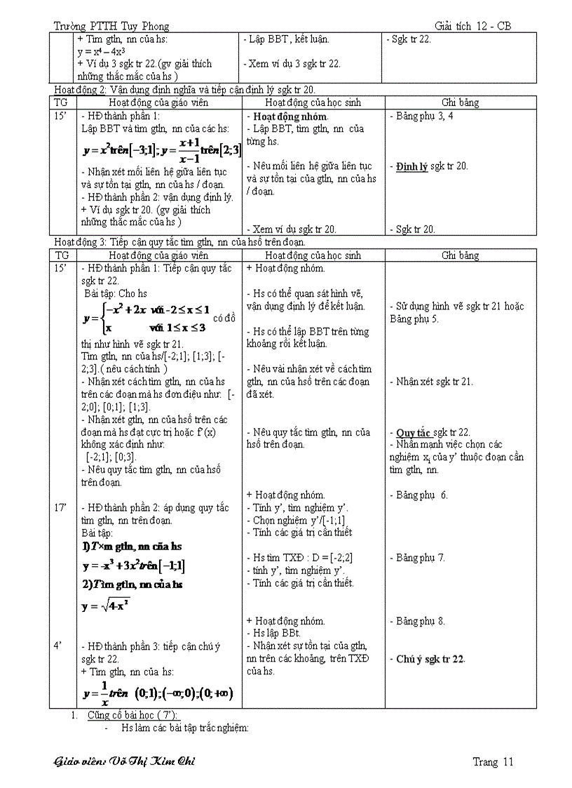 image for page Giáo án Toán 12 2012 hay
