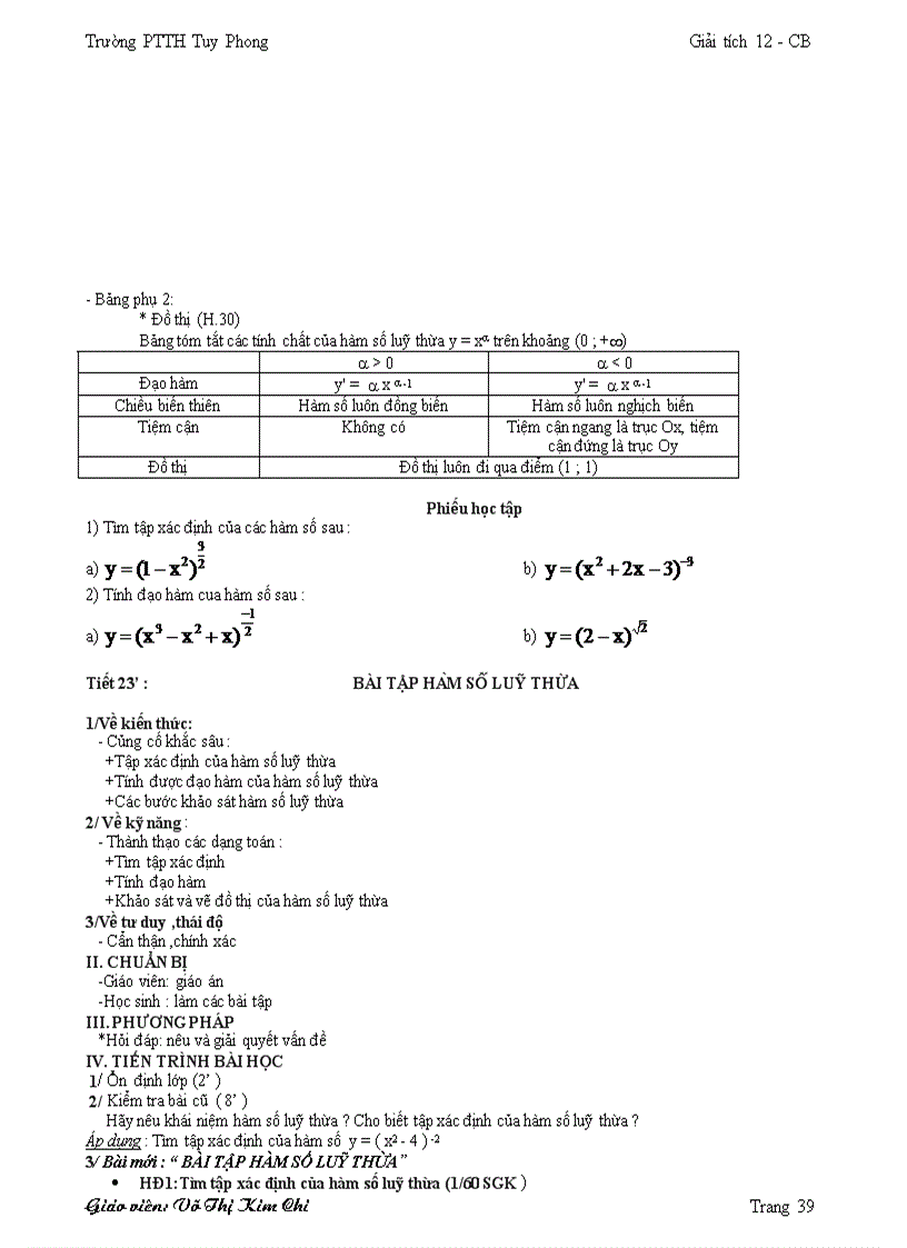 image for page Giáo án Toán 12 2012 hay