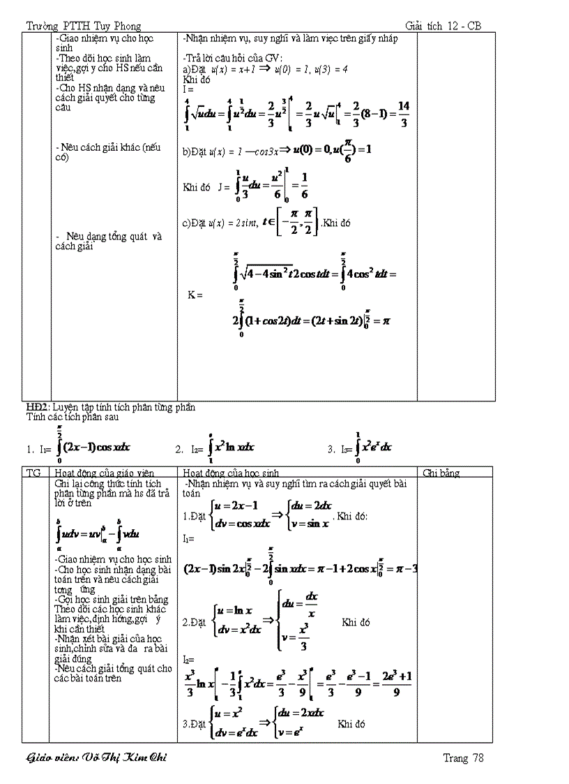 image for page Giáo án Toán 12 2012 hay