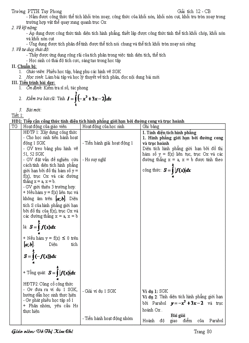 image for page Giáo án Toán 12 2012 hay