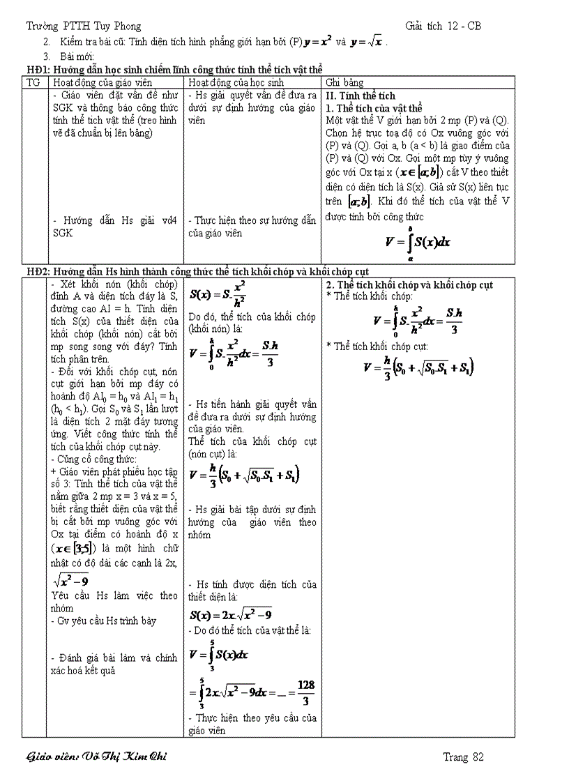 image for page Giáo án Toán 12 2012 hay