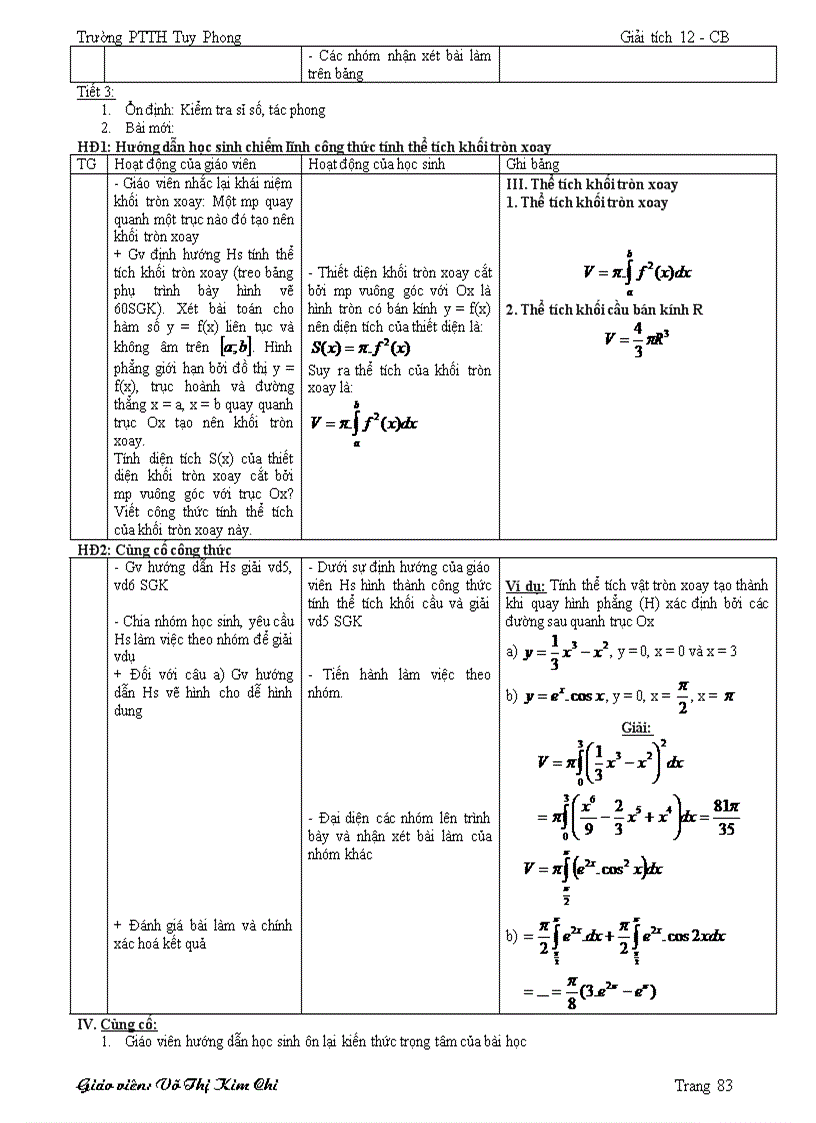 image for page Giáo án Toán 12 2012 hay