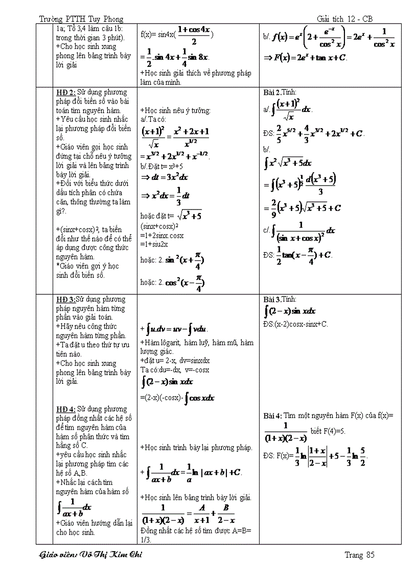 image for page Giáo án Toán 12 2012 hay