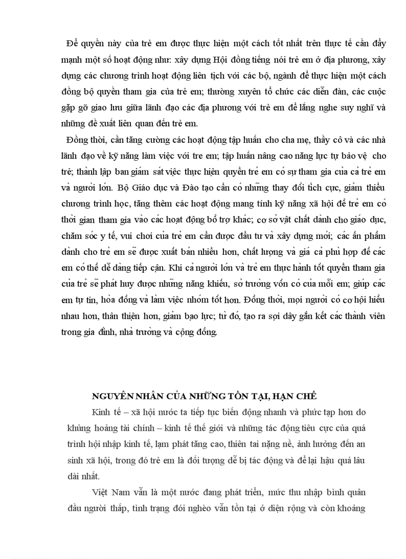 image for page Đánh giá về trách nhiệm của gia đình trong việc bảo vệ các quyền cơ bản của trẻ em