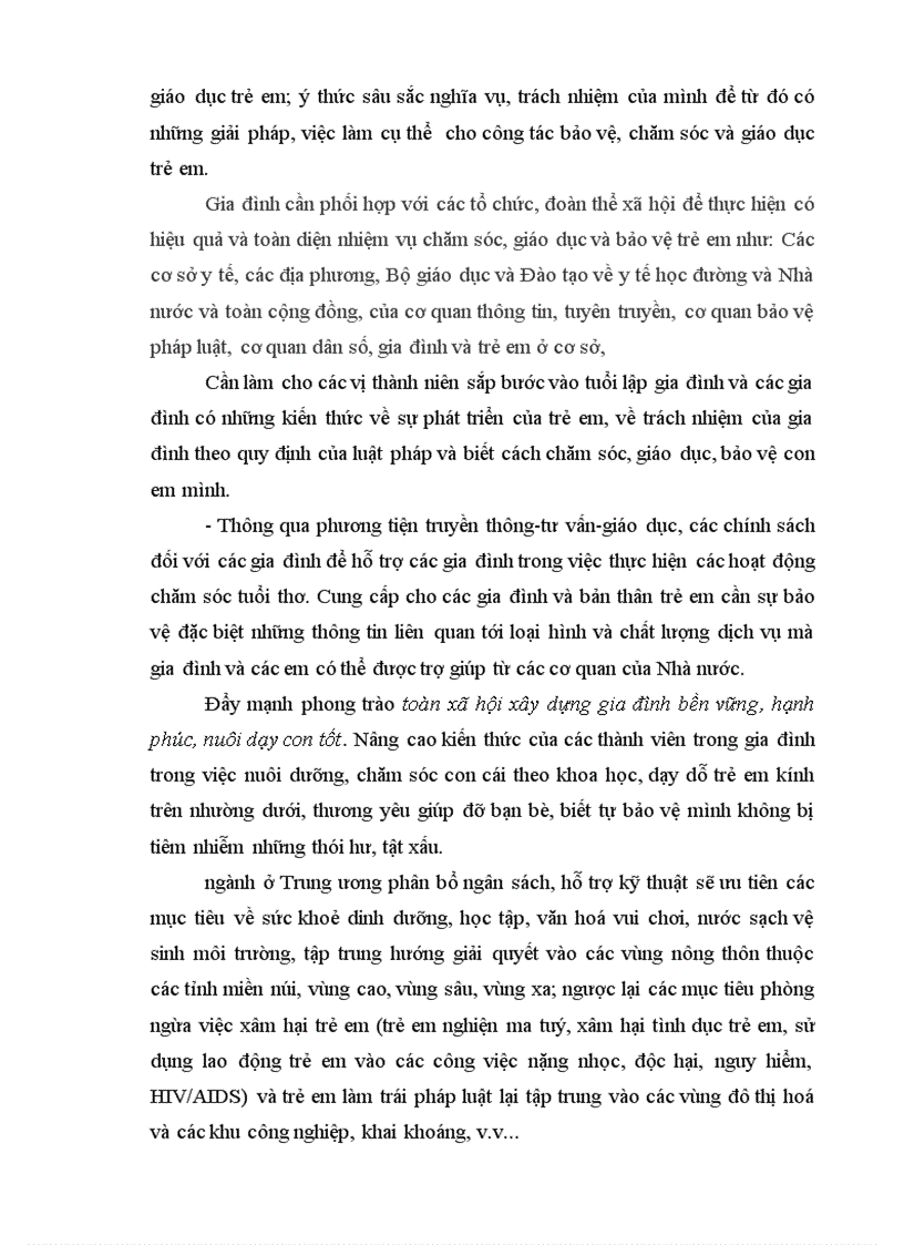 image for page Đánh giá về trách nhiệm của gia đình trong việc bảo vệ các quyền cơ bản của trẻ em
