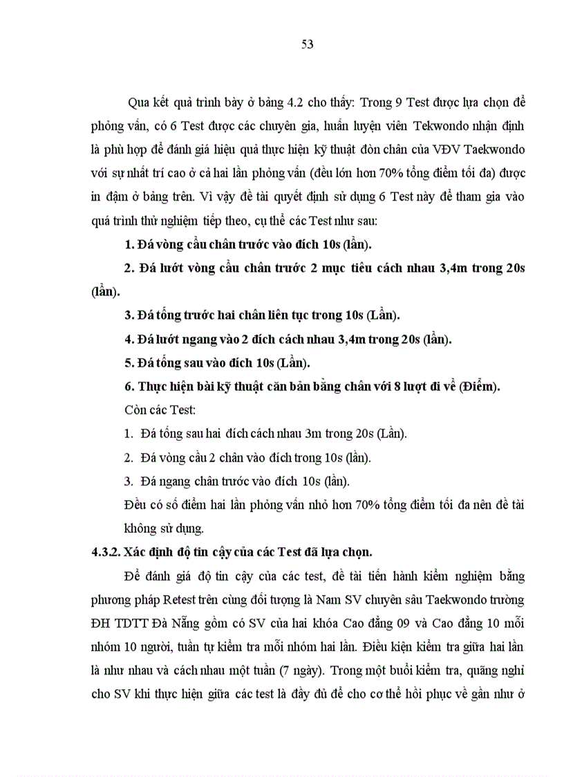 image for page Nghiên cứu lựa chọn hệ thống bài tập bổ trợ chuyên môn trong giảng dạy các kỹ thuật đòn chân cho sinh viên chuyên sâu Taekwondo hệ cao đẳng trường đại học thể dục thể thao Đà Nẵng