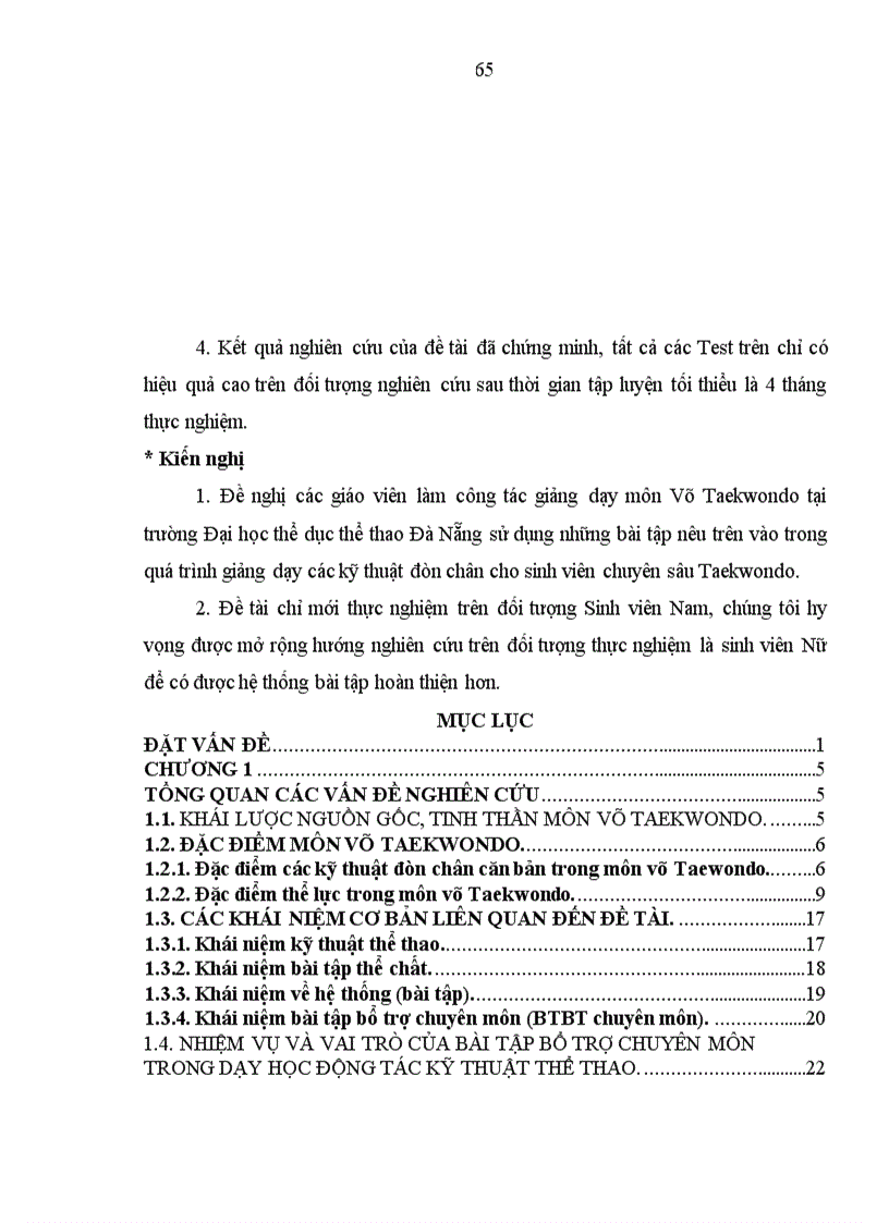 image for page Nghiên cứu lựa chọn hệ thống bài tập bổ trợ chuyên môn trong giảng dạy các kỹ thuật đòn chân cho sinh viên chuyên sâu Taekwondo hệ cao đẳng trường đại học thể dục thể thao Đà Nẵng