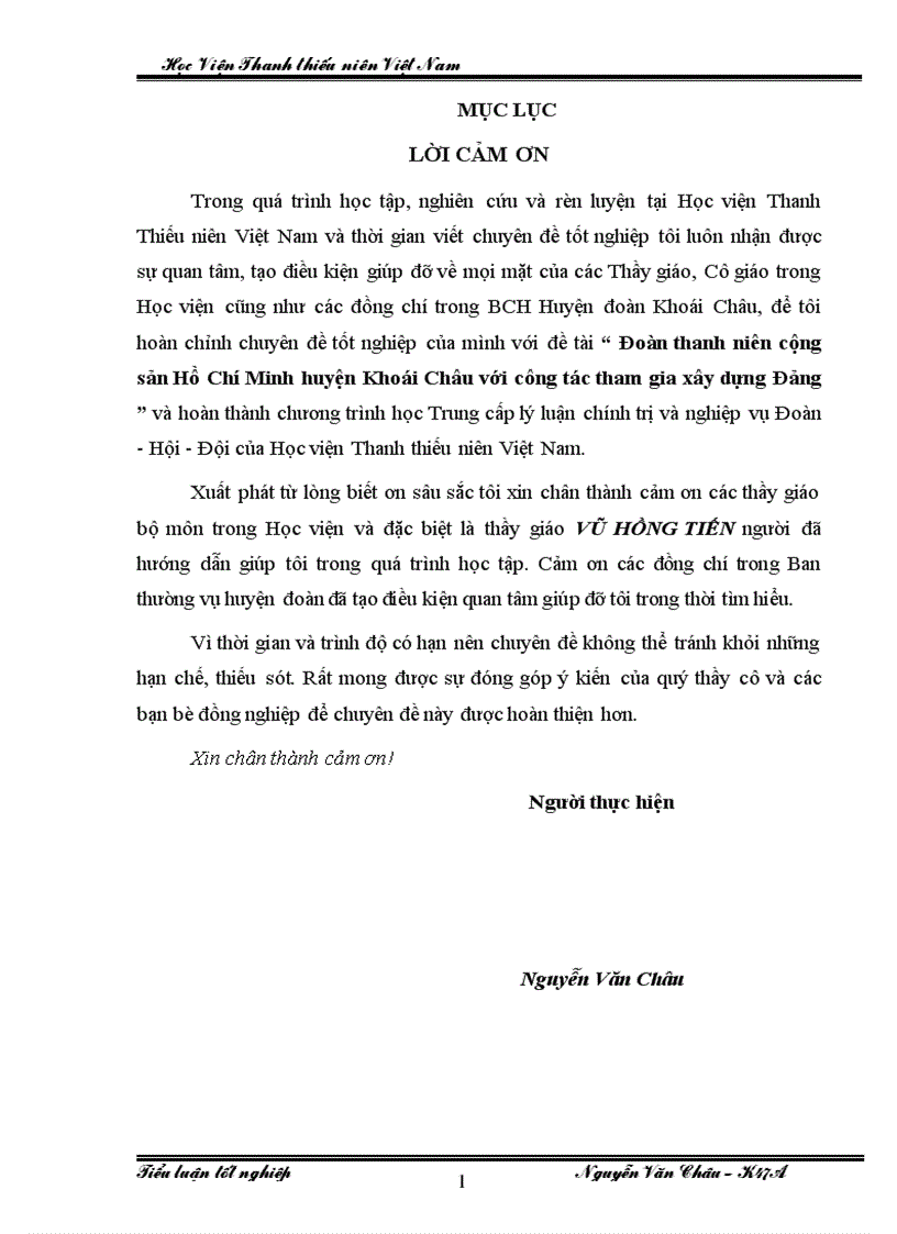 image for page Đoàn thanh niên cộng sản Hồ Chí Minh huyện Khoái Châu với công tác tham gia xây dựng Đảng