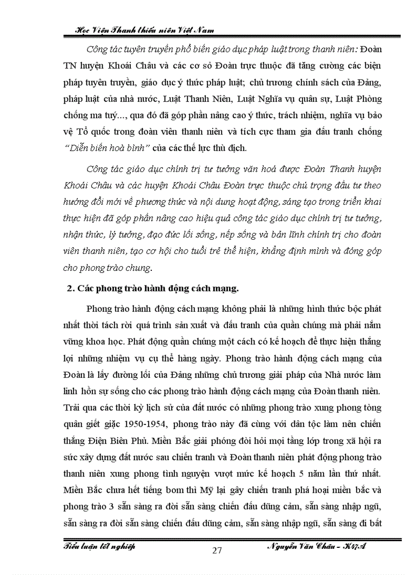 image for page Đoàn thanh niên cộng sản Hồ Chí Minh huyện Khoái Châu với công tác tham gia xây dựng Đảng