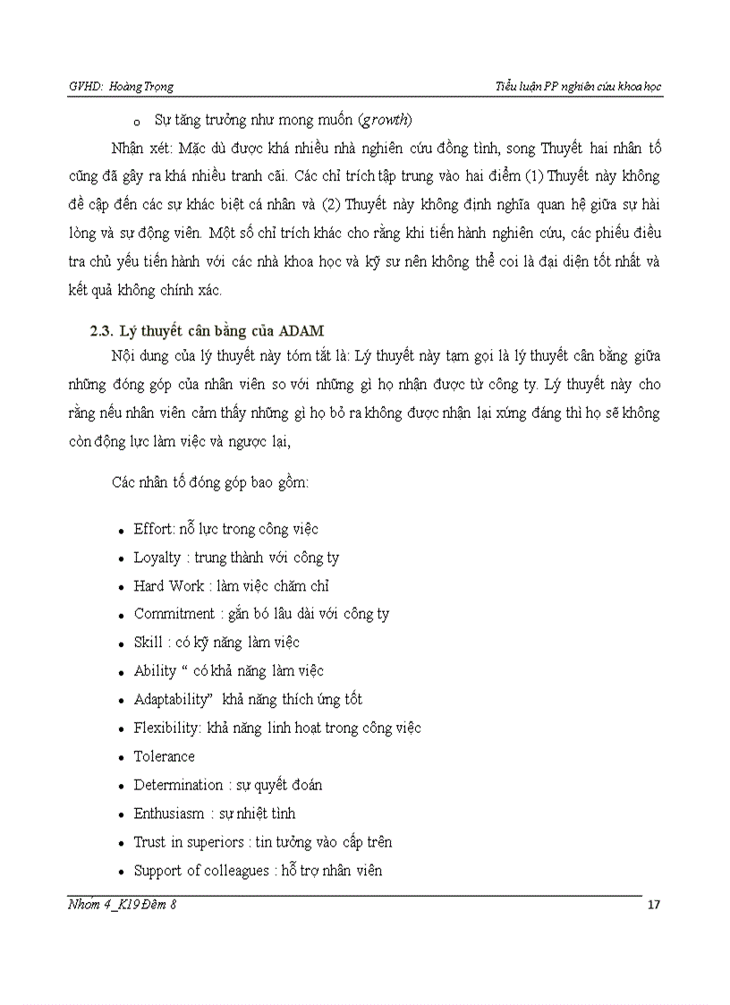 image for page Tiểu luận PP nghiên cứu khoa học Phân tích các nhân tố ảnh hưởng đến sự hài lòng của nhân viên văn phòng tại công ty Nhựa Bình Minh